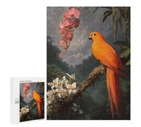 500 PCS Jigsaws for Teenagerss Puzzle Orange Parrot in Jungle Jigsaws for Adults Hands-on Game Pattern Assembly Unique Gifts for Birthday And Christmas 500 PCS