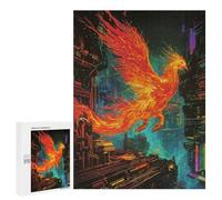 500 PCS Jigsaws for Teenagerss Puzzle Phoenix Fire Animal Jigsaws for Adults Hands-on Game Pattern Assembly Unique Gifts for Birthday And Christmas 500 PCS