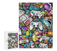 500 PCS Jigsaws for Teenagerss Puzzle Video Game Controllers A Visual Celebration Puzzle for Adults Hands-on Game Difficult Hard Parent-child Interaction 500 PCS