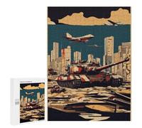 500 PCS Jigsaws for Teenagerss Puzzle War Tank Jigsaws for Adults Hands-on Game Pattern Assembly Unique Gifts for Birthday And Christmas 500 PCS