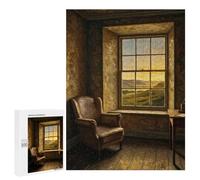 500 PCS Jigsaws for Teenagerss Puzzle Window View Sunset Jigsaws for Adults Hands-on Game Pattern Assembly Unique Gifts for Birthday And Christmas 500 PCS