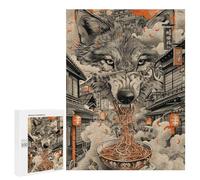 500 PCS Jigsaws for Teenagerss Puzzle Wolf Ramen Noodles Japan Jigsaws for Adults Hands-on Game Pattern Assembly Unique Gifts for Birthday And Christmas 500 PCS