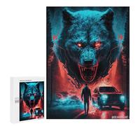 500 PCS Jigsaws for Teenagerss Puzzle Wolf Vs. Man Forest Standoff Puzzle for Adults Hands-on Game Difficult Hard Parent-child Interaction 500 PCS