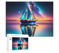 500 PCS Jigsaws for Teenagerss Sailing Dreams A Celestial Voyage Adult Jigsaw Puzzle Toy Wall Decor Precision Cutting Great Gift for Gaming 500 PCS