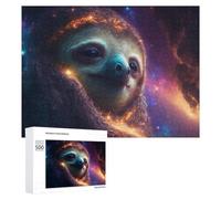 500 PCS Jigsaws for Teenagerss Sloth in Space Cosmic Adventure -1 Puzzle for Adults Relaxing Games Enhance Memory Gifts for Friends And Family 500 PCS