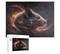 500 PCS Jigsaws for Teenagerss Whispering Flames A Digital Artwork Jigsaw Puzzle Relaxing Games Difficult Challenge Challenging To Complete 500 PCS