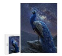 500 PCS Jigsaws Galactic Peacock Majesty -1 Jigsaws for Adults Puzzle Hand Speed Race Help The Brain Exercise Beautiful Design Game 500 PCS