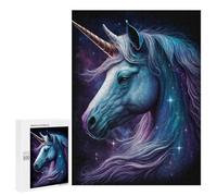 500 PCS Jigsaws Galactic Unicorn Art Print-11 Jigsaws for Adults Puzzle Hand Speed Race Help The Brain Exercise Beautiful Design Game 500 PCS