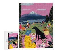 500 PCS Jigsaws Summer Picnic in The Park Jigsaws for Adults Puzzle Hand Speed Race Help The Brain Exercise Beautiful Design Game 500 PCS