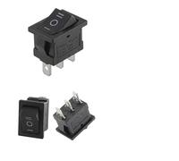 500 PCS KCD1 Snap On Rocker Switch 6A/250V AC&10A/125V AC 21 * 15mm Snap-In ON-OFF/ON-OFF-ON Marine Rocker Power Switch IDGTTLDF(Black-3P-ON-OFF-ON,2000 PCS)