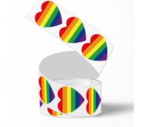 500 PCS LGBTQ Pride Stickers - Rainbow & Gay Pride Accessories Bulk Pack Rainbow Stickers for Pride Month, Parades, Festival Decorations, Party Supplies and LGBTQ Celebrations