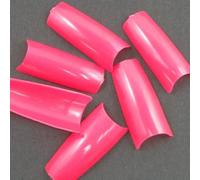 500 pcs New Professional French false nails for acrylic nail art tips design decoration Sharp Pink