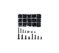500 Pcs Nuts and Bolts Assorted Set Black Hex Socket Head Cap Screws Bolts and Nuts Kit M3M4M5 Thread Fastener Machine Hex Bolts and Nuts Assortment