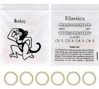 500 pcs Orthodontic Elastic Bands Dental Orthodontic Elastics Latex Rubber Bands (Monkey 3/8")