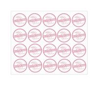 500 Pcs Pink Gluten Free Stickers Allergy Awareness Labels 1.5 inch Retail Container Decals Gluten Free Warning Stickers Bakery Bread Bag Seals of Jar and Bottle Food Packaging