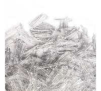 500 Pcs Plastic Alligator Clips, Clear U Shape Shirt Clipswith Teeth, Multipurpose Transparent Clothes Pins Garment Clipsfor Clothes Cloth Sock Pants Ties Fabric Clips Clamps (38mm)