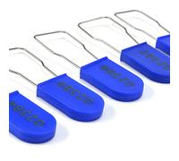 500 PCS Plastic Wire Padlocks, Numbered Plastic Padlocks Security Seals Electric Meter Seal Disposable Anti-Tamper Locks, Blue