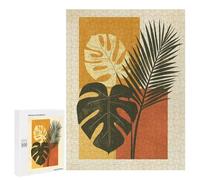 500 PCS Puzzle For Adults Abstract Tropical Leaves Matisse Jigsaws for Adults Puzzle Enhance Memory Fun Activities at Home for Is Ideal As A Gift 500 PCS