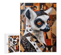 500 PCS Puzzle For Adults African Lemur Portrait Jigsaw for Adults Relax Games Staycation Kill Time Deal As Gifts for The Whole Family 500 PCS