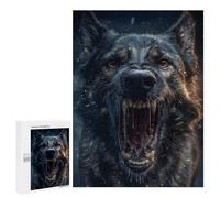 500 PCS Puzzle for Adults Aggressive Wolf Portrait Puzzle For Teenagers Improve Memory Every Piece Is Unique - Learning Educational Toys 500 PCS