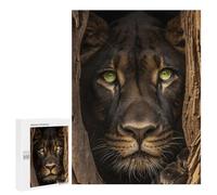 500 PCS Puzzle For Adults Amazon Wildlife Lion in Tree Hollow Jigsaws for Adults Puzzle Improve Memory Wishlist with Santa Claus Stress Reduction Gifts 500 PCS
