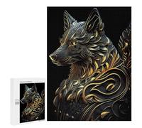 500 PCS Puzzle For Adults Ancient God Wolf Portrait Jigsaws for Adults Puzzle Improve Memory Wishlist with Santa Claus Stress Reduction Gifts 500 PCS