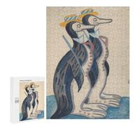 500 PCS Puzzle For Adults Aristocrat Penguins Painting Jigsaws for Adults Puzzle Improve Memory Wishlist with Santa Claus Stress Reduction Gifts 500 PCS