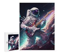 500 PCS Puzzle For Adults Astronaut Playing Guitar in Space -4 Jigsaw Anti-Stress Toys Presents for Women Deal As Gifts for The Whole Family 500 PCS