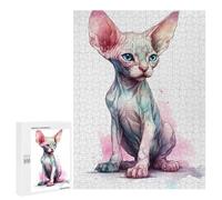 500 PCS Puzzle for Adults Baby Sphinx Cat Kitten Adult Jigsaw Puzzle Relaxing Games Birthday Present Unique Birthday And Xmas Gifts 500 PCS