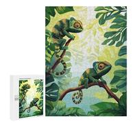 500 PCS Puzzle For Adults Chameleons in Jungle Jigsaws for Adults Relax Games Pattern Assembly Deal As Gifts for The Whole Family 500 PCS