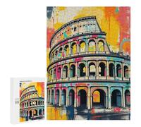 500 PCS Puzzle For Adults Colosseum Graffiti Art Jigsaws for Adults Relax Games Pattern Assembly Deal As Gifts for The Whole Family 500 PCS