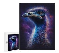 500 PCS Puzzle For Adults Cosmic Emu Portrait-20 Jigsaws for Adults Puzzle Improve Memory Wishlist with Santa Claus Stress Reduction Gifts 500 PCS