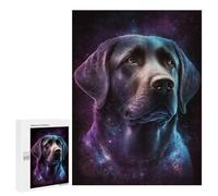 500 PCS Puzzle for Adults Cosmic Labrador Portrait-6 Puzzle For Teenagerss Improve Memory Fun Activities at Home Stress Reduction Gifts 500 PCS