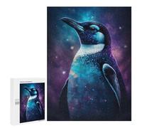 500 PCS Puzzle For Adults Cosmic Penguin Art Print-6 Jigsaws for Adults Puzzle Enhance Memory Fun Activities at Home for Is Ideal As A Gift 500 PCS