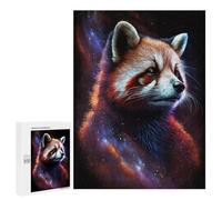 500 PCS Puzzle for Adults Cosmic Red Panda Art Print-2 Puzzle For Teenagers Improve Memory Every Piece Is Unique - Learning Educational Toys 500 PCS