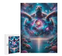 500 PCS Puzzle for Adults Cosmic Sea Turtle Puzzle For Teenagers Improve Memory Every Piece Is Unique - Learning Educational Toys 500 PCS