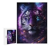 500 PCS Puzzle For Adults Cosmic Tiger Portrait-21 Jigsaws for Adults Puzzle Enhance Memory Fun Activities at Home for Is Ideal As A Gift 500 PCS
