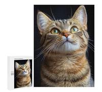 500 PCS Puzzle For Adults Curious Tabby Cat Jigsaws for Adults Relax Games Pattern Assembly Deal As Gifts for The Whole Family 500 PCS