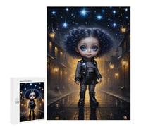 500 PCS Puzzle For Adults Cute Gothic Baby Girl Jigsaw for Adults Relax Games Staycation Kill Time Deal As Gifts for The Whole Family 500 PCS