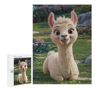 500 PCS Puzzle for Adults Cute Smiling Llama Adult Jigsaw Puzzle Relaxing Games Birthday Present Unique Birthday And Xmas Gifts 500 PCS