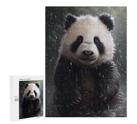 500 PCS Puzzle For Adults Cute Wet Panda Jigsaw for Adults Relax Games Staycation Kill Time Deal As Gifts for The Whole Family 500 PCS