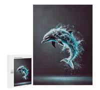 500 PCS Puzzle for Adults Dolphin Water Splash Puzzle For Teenagers Improve Memory Every Piece Is Unique - Learning Educational Toys 500 PCS