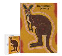 500 PCS Puzzle For Adults Dreamtime Journey Kangaroo Art Jigsaws for Adults Relax Games Pattern Assembly Deal As Gifts for The Whole Family 500 PCS
