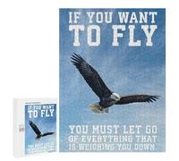 500 PCS Puzzle For Adults Eagle Success Motivation Jigsaws for Adults Puzzle Improve Memory Wishlist with Santa Claus Stress Reduction Gifts 500 PCS