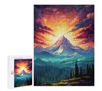 500 PCS Puzzle For Adults Epic Mountains Aurora Jigsaw for Adults Relax Games Staycation Kill Time Deal As Gifts for The Whole Family 500 PCS