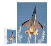 500 PCS Puzzle For Adults F-16 Fighting Falcon Jet Jigsaw for Adults Relax Games Staycation Kill Time Deal As Gifts for The Whole Family 500 PCS