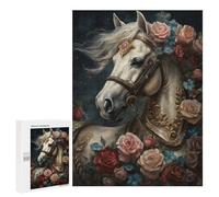 500 PCS Puzzle For Adults Fantasy Carousel Horse Jigsaw for Adults Relax Games Staycation Kill Time Deal As Gifts for The Whole Family 500 PCS