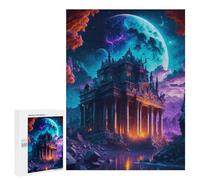 500 PCS Puzzle For Adults Fantasy Castle Under A Stormy Sky Adult Jigsaw Puzzle Anti-Stress Toys Enhance Memory Help The Brain Exercise 500 PCS