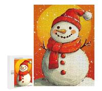 500 PCS Puzzle For Adults Festive Snowman Jigsaws for Adults Relax Games Pattern Assembly Deal As Gifts for The Whole Family 500 PCS