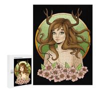 500 PCS Puzzle For Adults Flower Phlox Reindeer Jigsaws for Adults Relax Games Pattern Assembly Deal As Gifts for The Whole Family 500 PCS